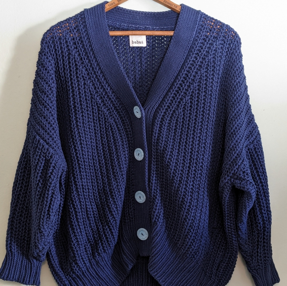 Babaa Cardigan No 18 in blue